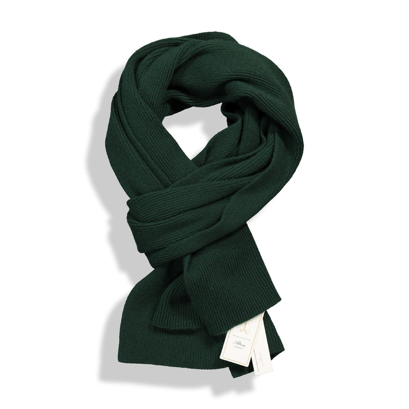 Altesse Cashmere best men's cashmere scarf hunter green