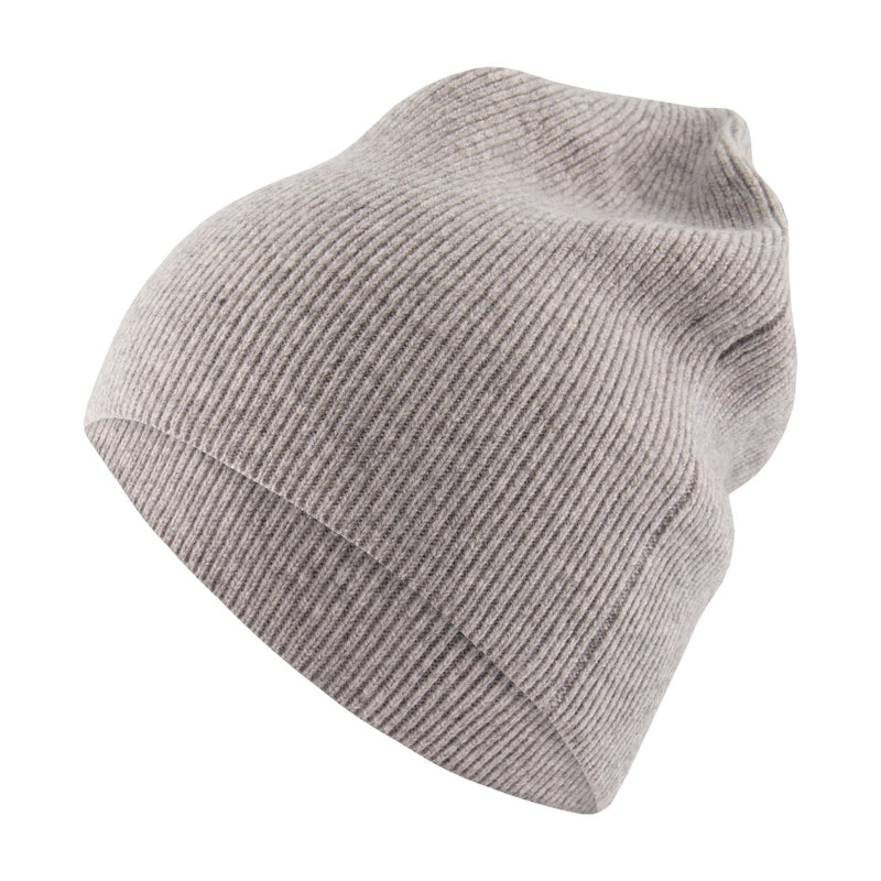 Altesse Cashmere best men's cashmere grey beanie hat