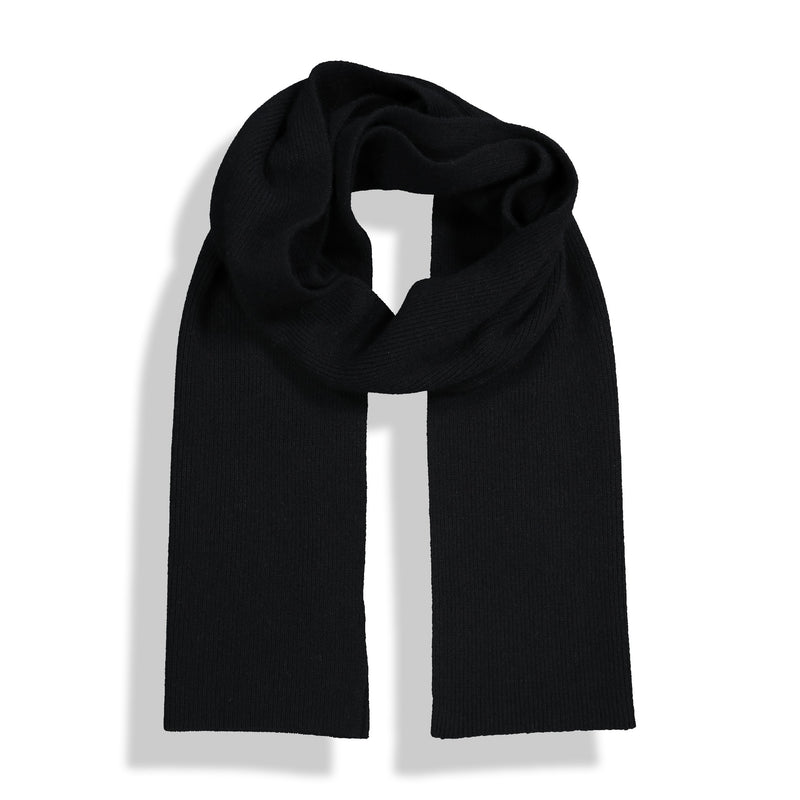 Altesse Cashmere best men's cashmere scarf black