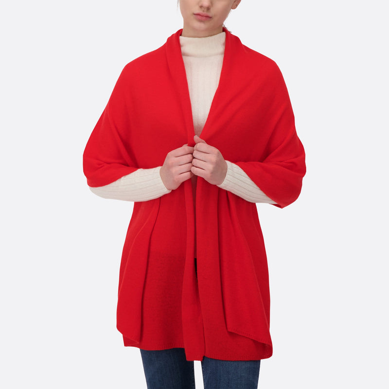 Altesse Cashmere best women's cashmere scarlet red shawl scarf