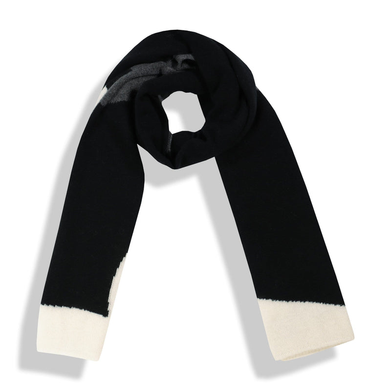Altesse Cashmere best women's cashmere black multi shawl scarf